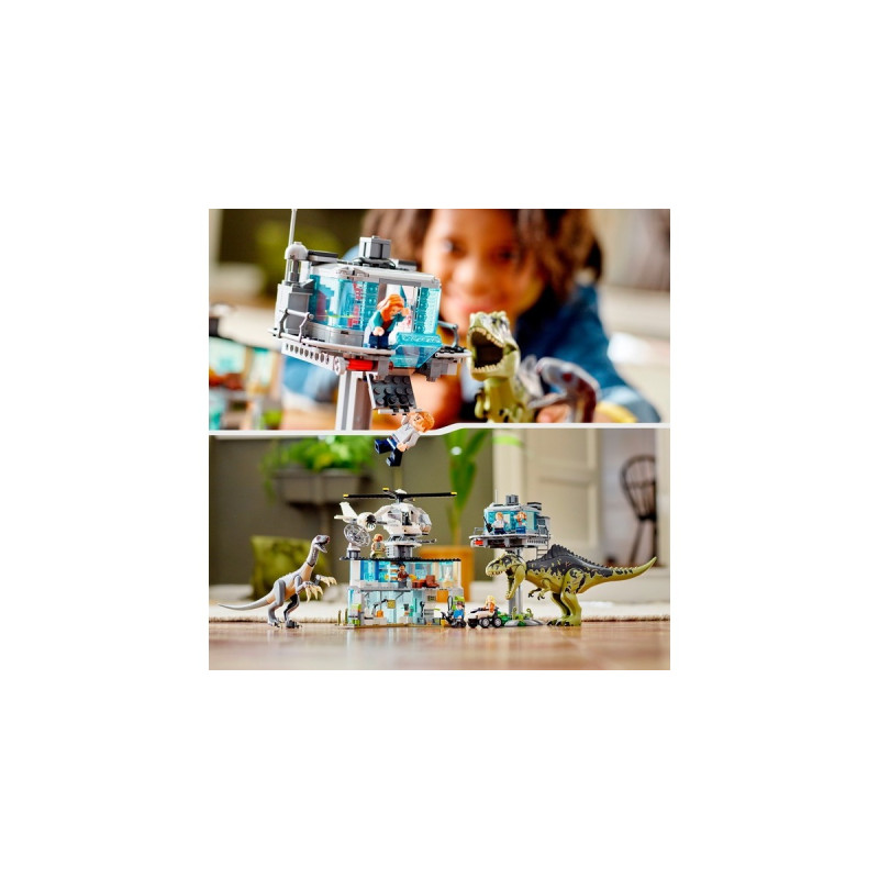 LEGO 76949 Jurassic World Giganotosaurus & Therizinosaurus Angriff, Konstruktionsspielzeug