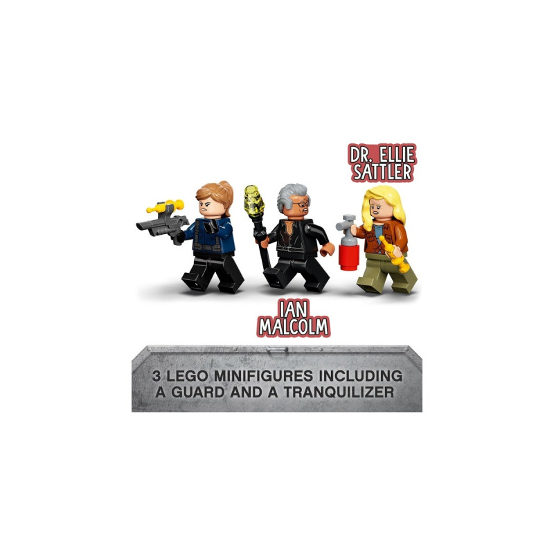 LEGO 76951 Jurassic World Pyroraptor & Dilophosaurus Transport, Konstruktionsspielzeug