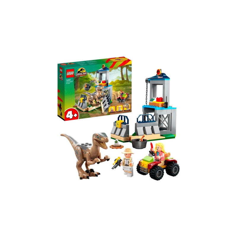 LEGO 76957 Jurassic World Flucht des Velociraptors, Konstruktionsspielzeug