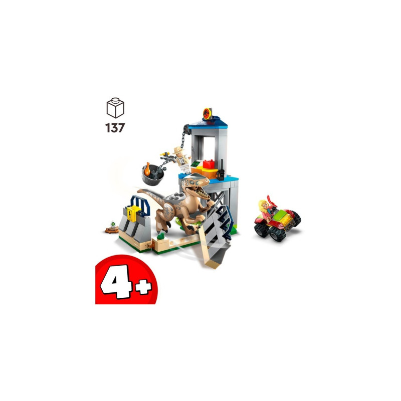 LEGO 76957 Jurassic World Flucht des Velociraptors, Konstruktionsspielzeug