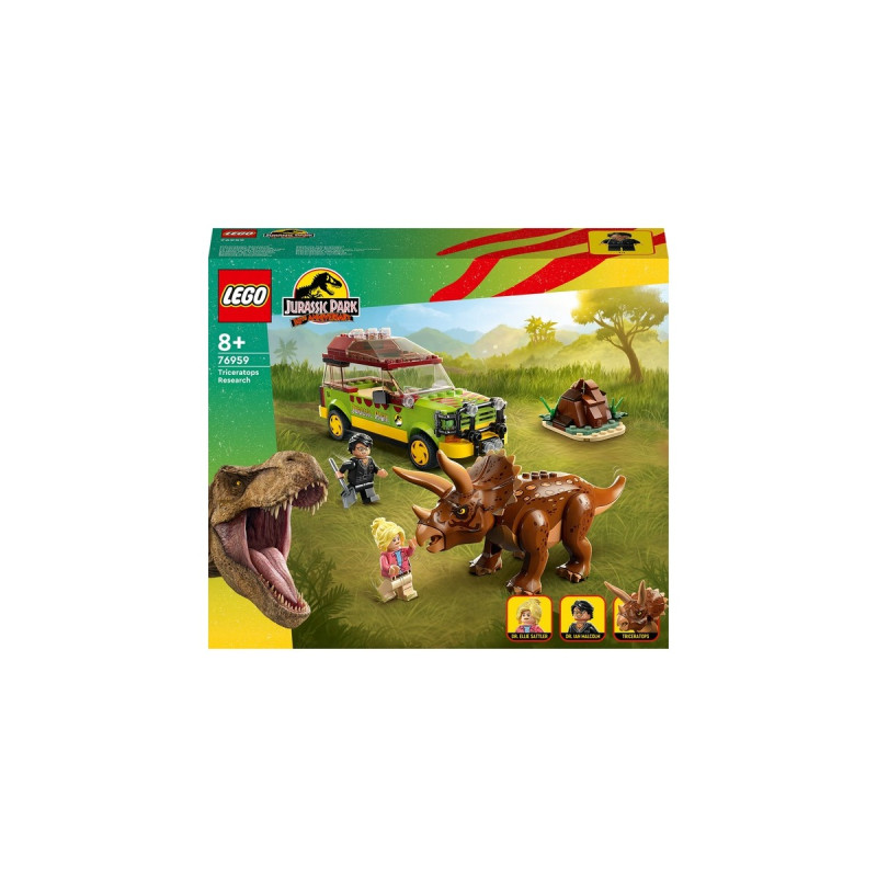 LEGO 76959 Jurassic World Triceratops-Forschung, Konstruktionsspielzeug