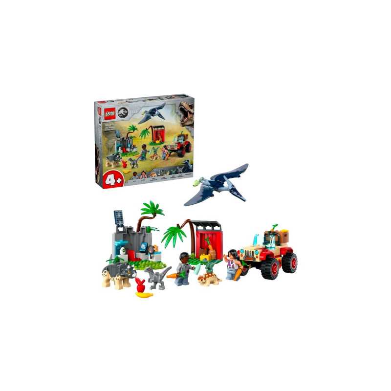 LEGO 76963 Jurassic World Rettungszentrum für Baby-Dinos, Konstruktionsspielzeug