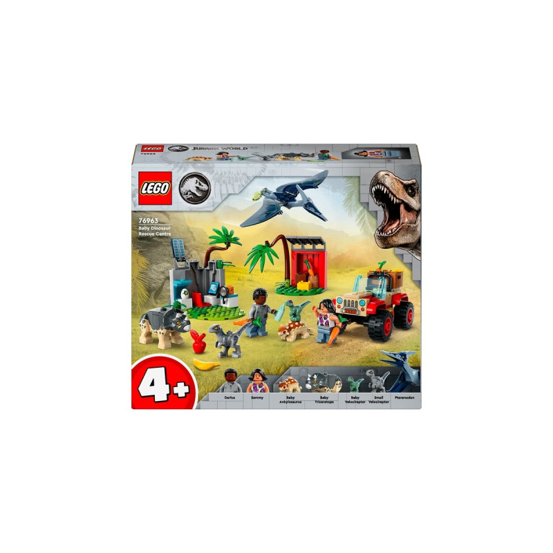 LEGO 76963 Jurassic World Rettungszentrum für Baby-Dinos, Konstruktionsspielzeug