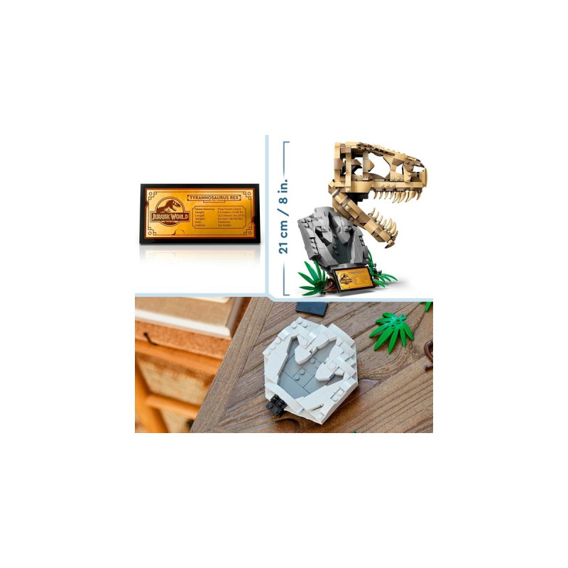 LEGO 76964 Jurassic World Dinosaurier-Fossilien: T.-Rex-Kopf, Konstruktionsspielzeug