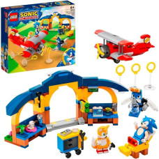 LEGO 76991 Sonic the Hedgehog Sonic Tails‘ Tornadoflieger mit Werkstatt, Konstruktionsspielzeug