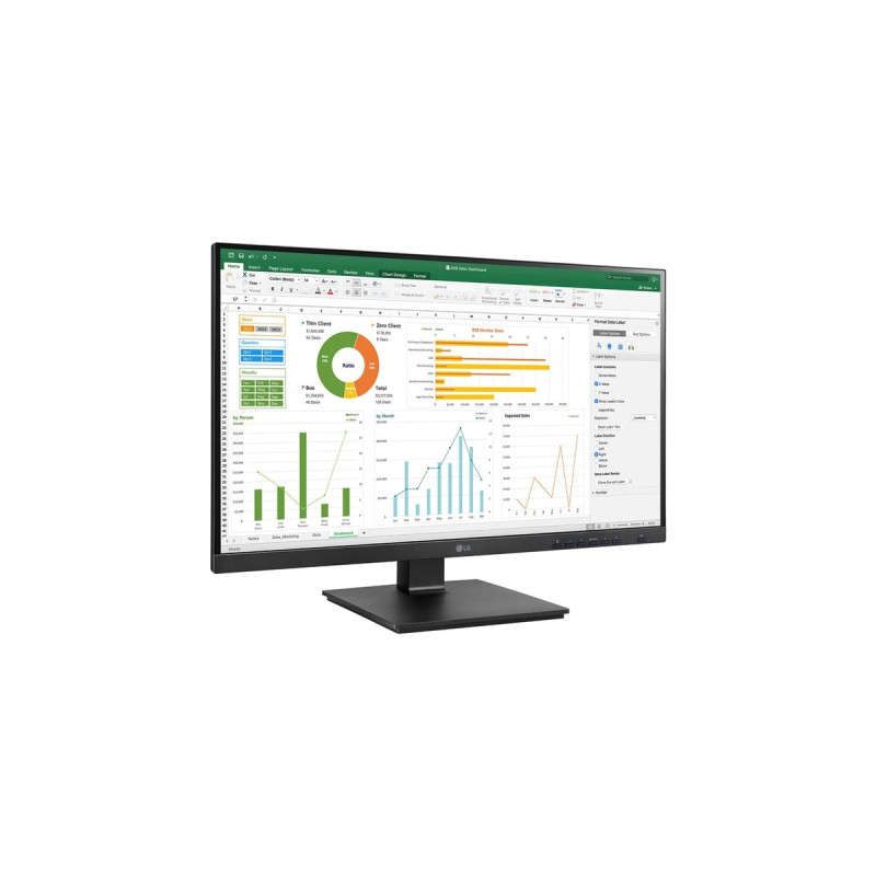 LG 24BN65YP-B, LED-Monitor(60.4 cm (23.8 Zoll), schwarz (matt), Full HD, IPS, Pivot, DisplayPort, HDMI)
