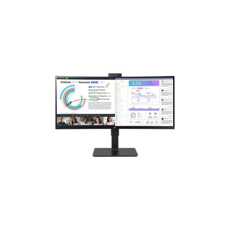 LG 34BQ77QC-B, LED-Monitor(87.72 cm (34 Zoll), schwarz, WQHD, IPS, HDMI, DisplayPort, USB-C)