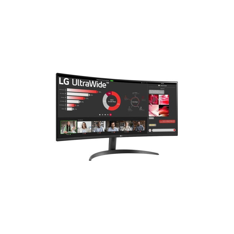 LG 34WR50QC-B, LED-Monitor(86.4 cm (34 Zoll), schwarz, QHD, Curved, AMD Free-Sync, HDR10, 100Hz Panel)