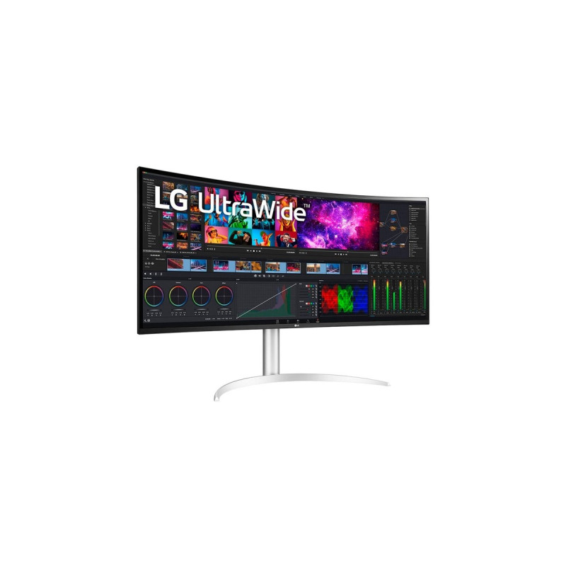 LG 40WP95XP-W, Gaming-Monitor(100.86 cm (39.7 Zoll), schwarz/weiß, WUHD, IPS, Curved, HDMI, DisplayPort, USB-C, Free-Sync, HDR10)