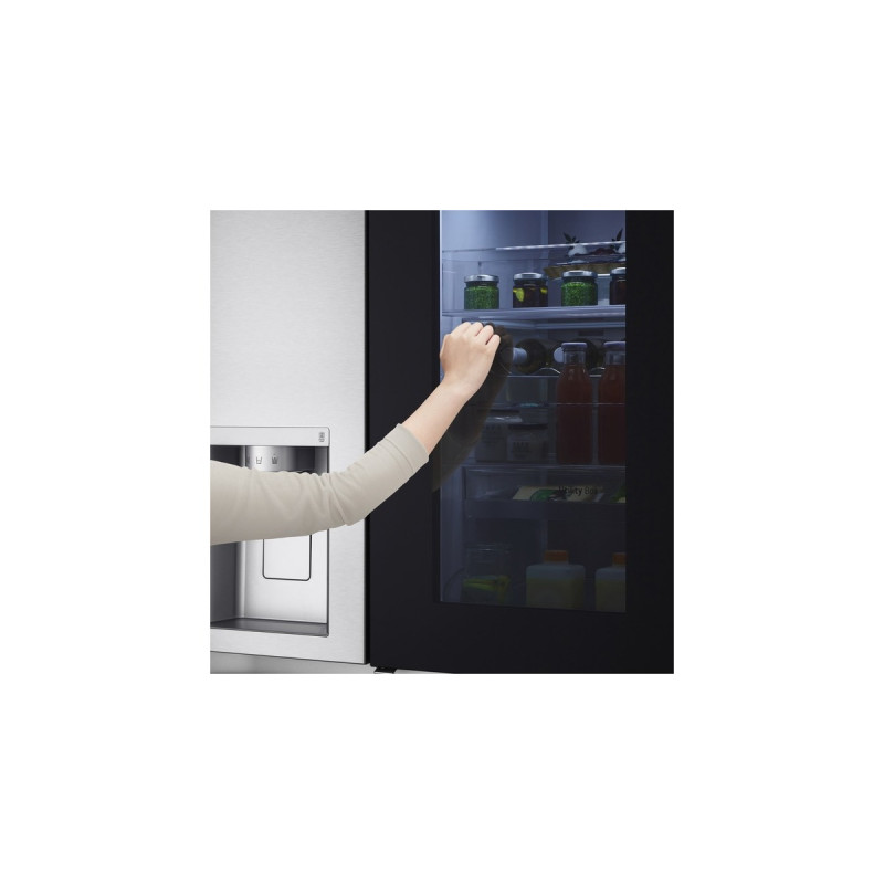 LG GSXV91BSAF, Side-by-Side(InstaView Door-in-Door mit Showeffekt, DoorCooling+, UVnano Technologie)