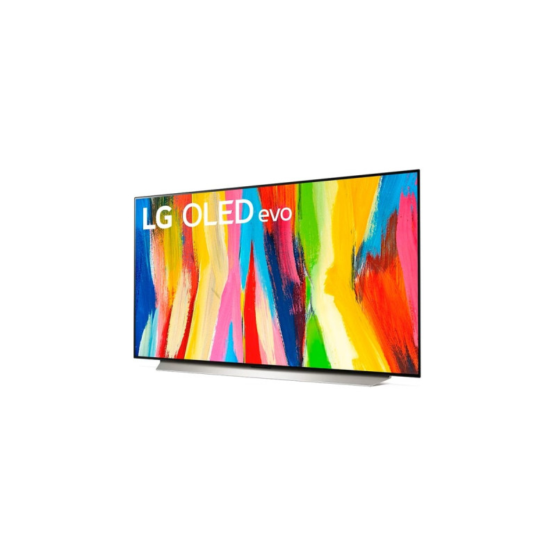 LG OLED48C27LA , OLED-Fernseher(121 cm (48 Zoll), schwarz/silber, UltraHD/4K, HDR, Dolby Atmos, 120Hz Panel)