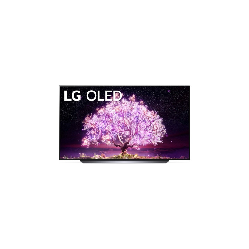 LG OLED77C17LB, OLED-Fernseher(195 cm (77 Zoll), schwarz, UltraHD/4K, SmartTV, HDR, HDMI 2.1, WLAN, 100Hz Panel)