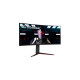 LG UltraGear 34GN850P-B, Gaming-Monitor(86.7 cm (34 Zoll), schwarz/rot, UWQHD, IPS, HDMI, DisplayPort, G-Sync komp., FreeSync, USB, Curved, 160Hz Panel, Outlet)