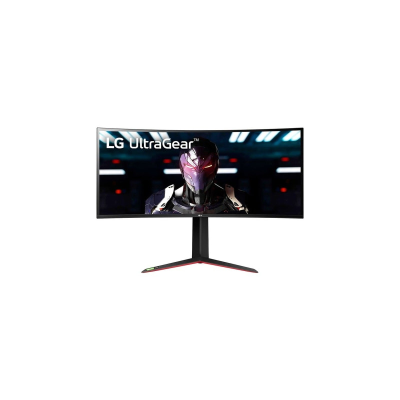 LG UltraGear 34GN850P-B, Gaming-Monitor(86.7 cm (34 Zoll), schwarz/rot, UWQHD, IPS, HDMI, DisplayPort, G-Sync komp., FreeSync, USB, Curved, 160Hz Panel)