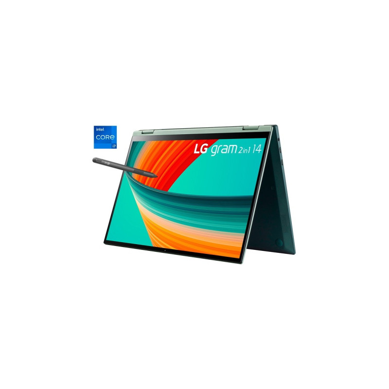 LG gram 14T90R-G.AA77G, Notebook(grün, Windows 11 Home 64-Bit, 35.6 cm (14 Zoll), 1 TB SSD)
