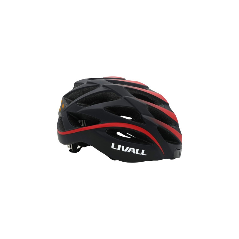 LIVALL BH62 NEO, Helm(schwarz/rot, Größe L, 55 - 61 cm)