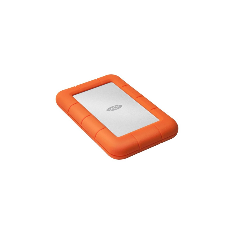 LaCie Rugged Mini 5 TB, Externe Festplatte(silber/orange, Micro-USB-B 3.2 Gen 1 (5 Gbit/s))