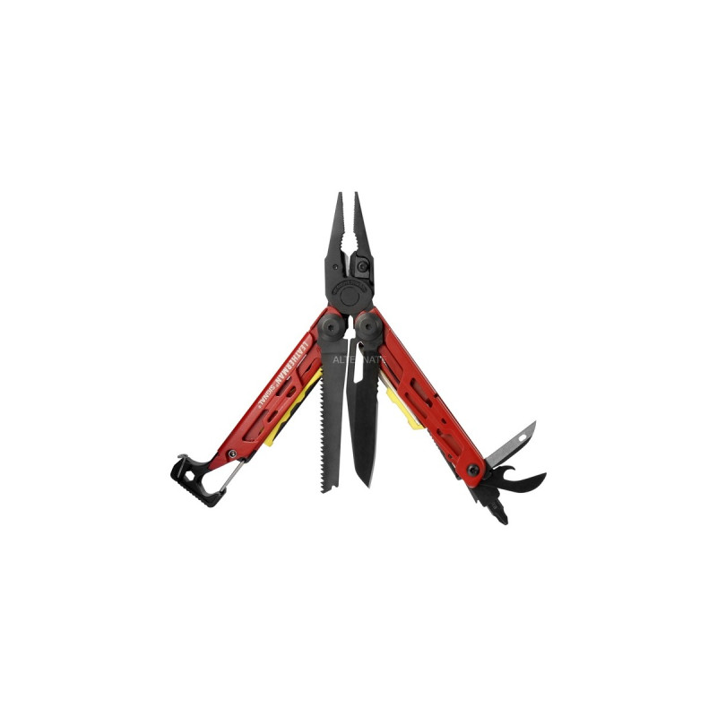 Leatherman Multitool SIGNAL(dunkelrot, 19 Tools)
