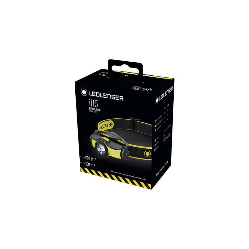 Ledlenser Stirnlampe iH5, LED-Leuchte(schwarz/gelb)