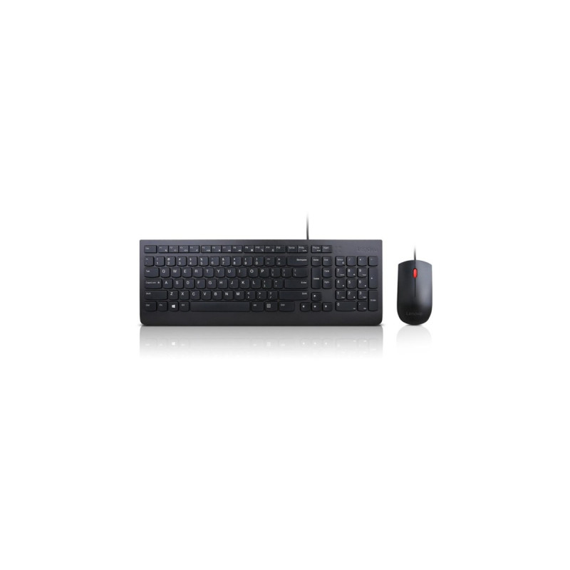 Lenovo Essential Wired Combo, Desktop-Set(schwarz, DE-Layout, Membran)