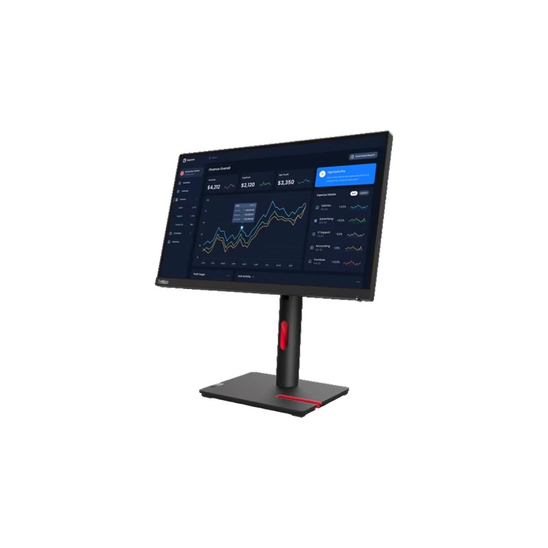 Lenovo ThinkVision T22i-30, LED-Monitor(54.5 cm (21.5 Zoll), schwarz, Full HD, IPS, HDMI, DisplayPort, VGA, Pivot)