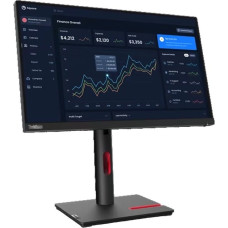 Lenovo ThinkVision T22i-30, LED-Monitor(54.5 cm (21.5 Zoll), schwarz, Full HD, IPS, HDMI, DisplayPort, VGA, Pivot, Outlet)