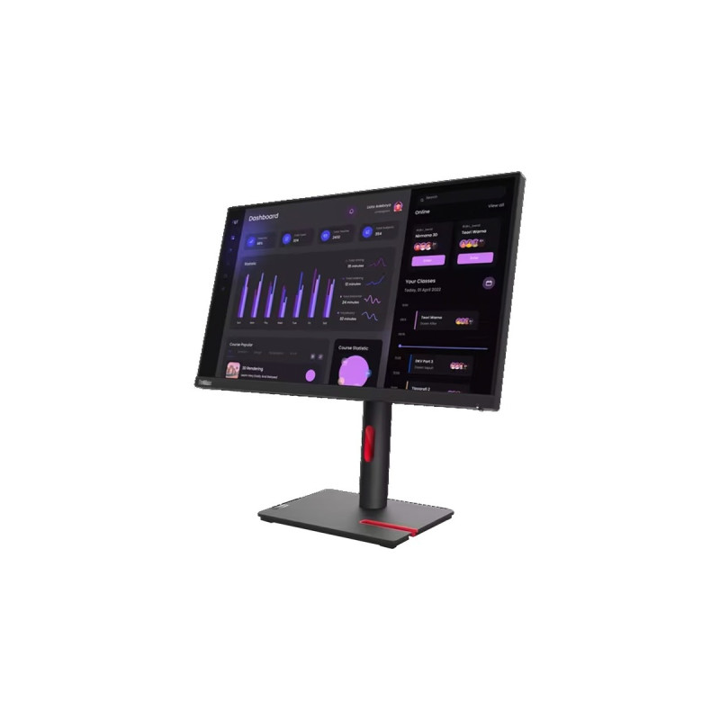 Lenovo ThinkVision T24i-30, LED-Monitor(60.5 cm (23.8 Zoll), schwarz, Full HD, IPS, HDMI, DisplayPort, VGA, Pivot)