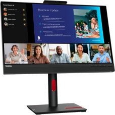 Lenovo ThinkVision T24v-30, LED-Monitor(60.5 cm (23.8 Zoll), schwarz, Full HD, IPS, HDMI, DisplayPort, VGA, Pivot, Webcam)