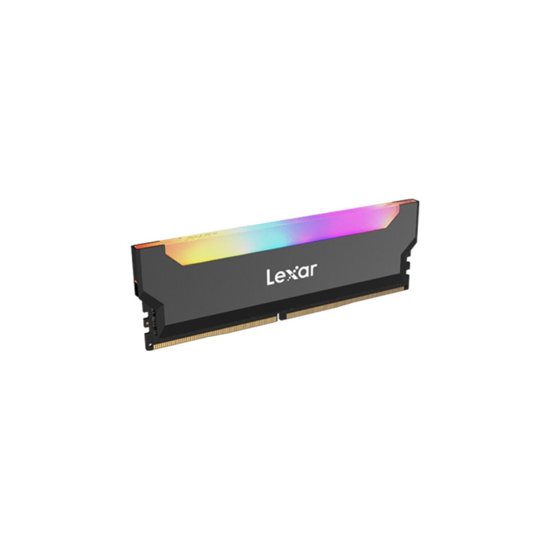 Lexar DIMM 16 GB DDR4-3200 (2x 8 GB) Dual-Kit, Arbeitsspeicher(schwarz, LD4BU008G-R3200GDLH, Hades RGB, INTEL XMP)