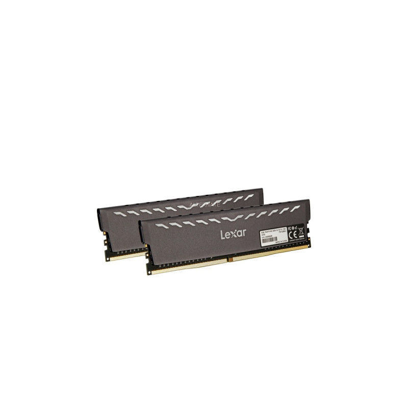 Lexar DIMM 16 GB DDR4-3200 (2x 8 GB) Dual-Kit, Arbeitsspeicher(LD4BU008G-R3200GDXG, THOR Gaming Black, INTEL XMP)