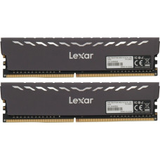 Lexar DIMM 16 GB DDR4-3200 (2x 8 GB) Dual-Kit, Arbeitsspeicher(LD4BU008G-R3200GDXG, THOR Gaming Black, INTEL XMP)