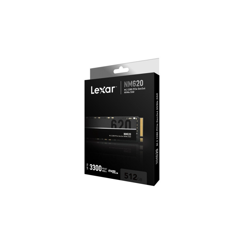 Lexar NM620 512 GB, SSD(PCIe 3.0 x4, NVMe 1.4, M.2 2280)