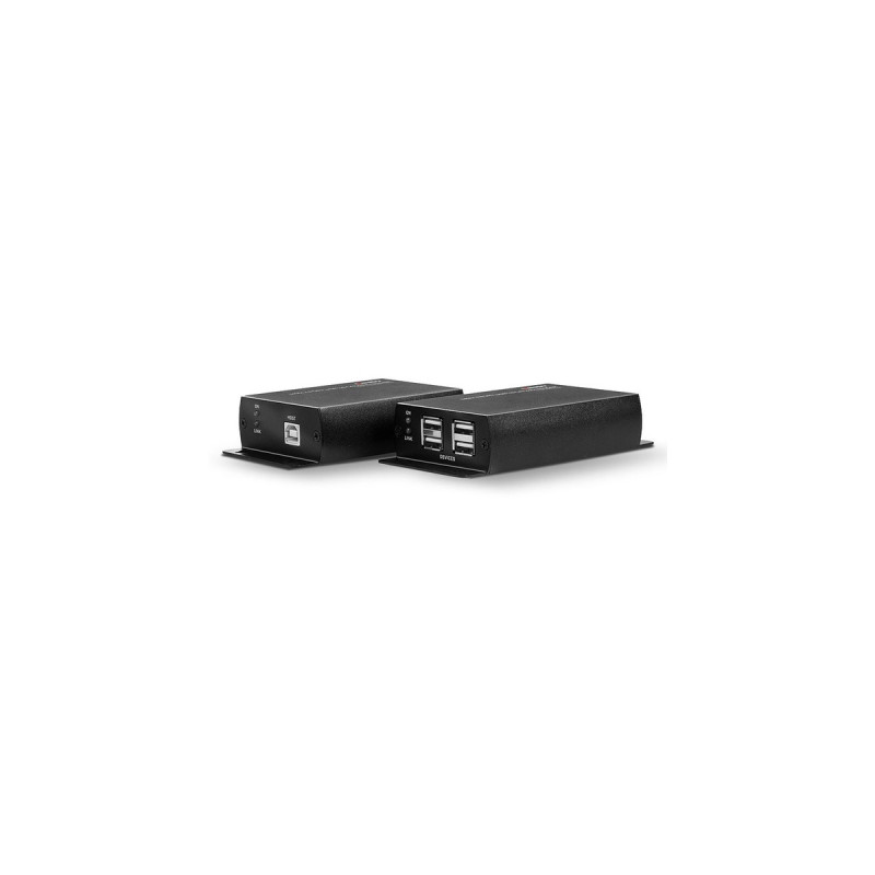 Lindy 140m 4 Port USB 2.0 Cat.6 Extender, USB-Extender(schwarz, USB 2.0 Cat.6)