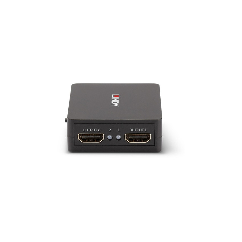Lindy 2 Port HDMI Splitter 18Gbps, kompakt(schwarz)