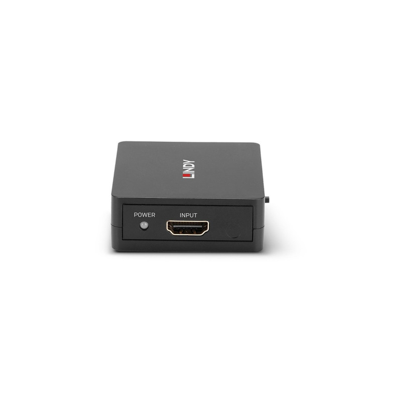 Lindy 2 Port HDMI Splitter 18Gbps, kompakt(schwarz)
