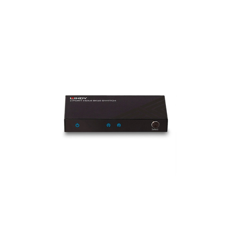 Lindy 2-Port HDMI Switch 2.1 8K60 HDR(schwarz)