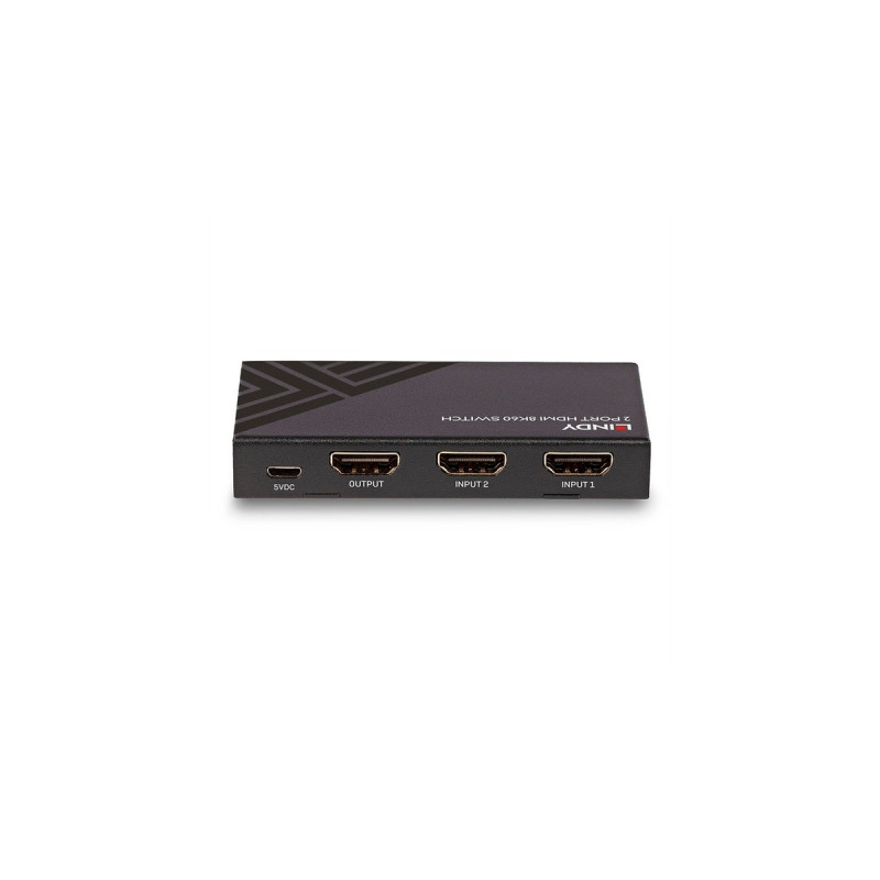 Lindy 2-Port HDMI Switch 2.1 8K60 HDR(schwarz)