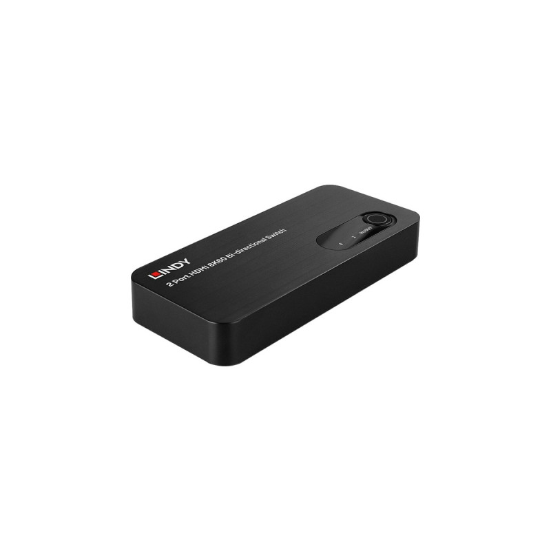 Lindy 2-Port HDMI Switch 2.1 8K60 HDR(schwarz, bidirektional)