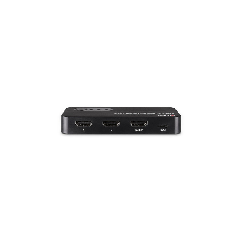 Lindy 2-Port HDMI Switch 2.1 8K60 HDR(schwarz, bidirektional)