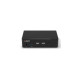 Lindy 2 Port KVM Switch, DisplayPort 1.4, USB 3.0 & Audio, KVM-Switch(schwarz)