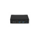 Lindy 2 Port KVM Switch, DisplayPort 1.4, USB 3.0 & Audio, KVM-Switch(schwarz)