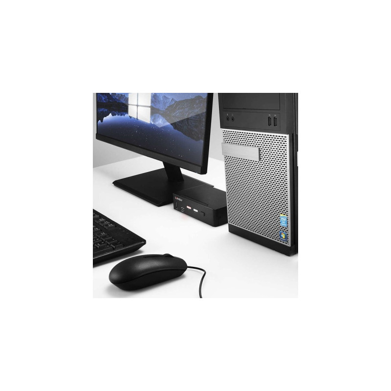 Lindy 2 Port KVM Switch, DisplayPort 1.4, USB 3.0 & Audio, KVM-Switch(schwarz)