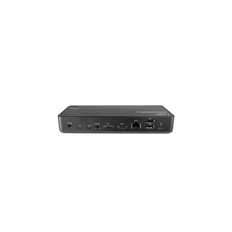 Lindy 2 Port Typ C MST KVM Docking, Dockingstation(schwarz)