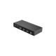 Lindy 4 Port KM Switch, USB 2.0 & Audio, KVM-Switch(schwarz)