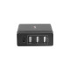 Lindy 4 Port USB Type C & A Smart Charger mit Power Delivery, 72W, Ladegerät(schwarz)