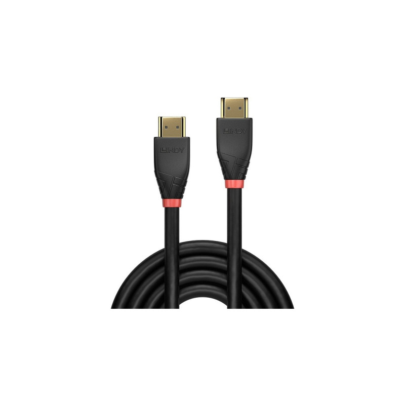 Lindy Aktives HDMI 4K60 Kabel(schwarz, 7,5 Meter)