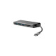 Lindy DST-Mini Plus, Dockingstation(aluminium, mit 4K HDMI, VGA Support & 100W Pass-Through-Laden)