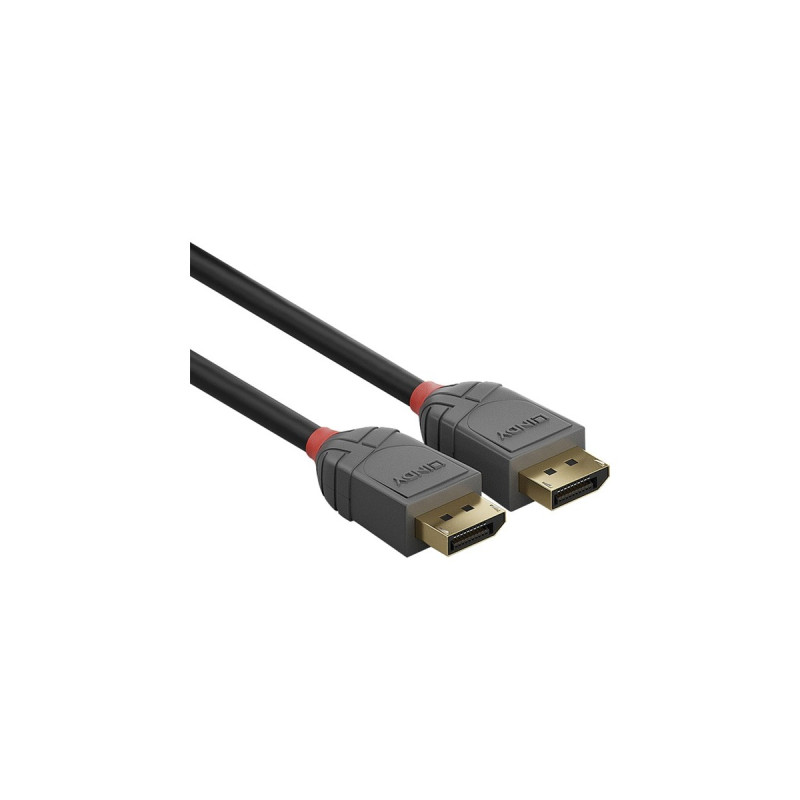Lindy DisplayPort 1.2 Kabel Anthra Line 10m(schwarz, 10 Meter)