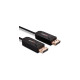 Lindy Fibre Optic Hybrid DisplayPort 2.0 UHBR10 Kabel(schwarz, 10 Meter, AOC-Kabel, 8K 60Hz)