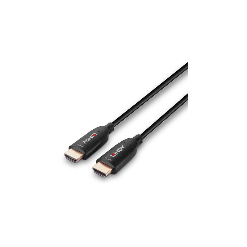 Lindy Fibre Optic Hybrid HDMI 2.1 8K60 Kabel(schwarz, 15 Meter, AOC-Kabel)